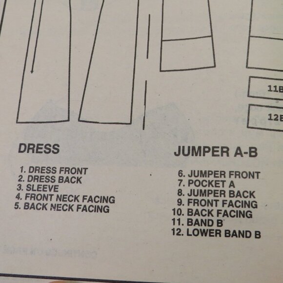 McCall's 2256 sewing pattern size 22 to 26 w, 40-44 EASY dress, jumper UNCUT - Picture 5 of 10